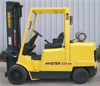 Hyster Model S120xm (2002) 12000lbs Capacity Lpg Cushion Tire Forklift photo