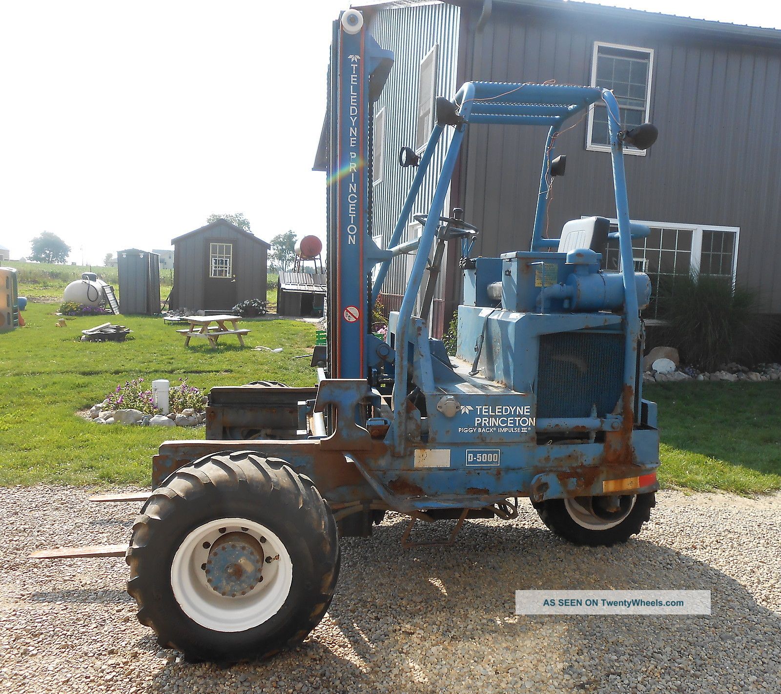 Teledyne Princeton D5000 Lift Piggy Back All Terrain Forklift Diesel