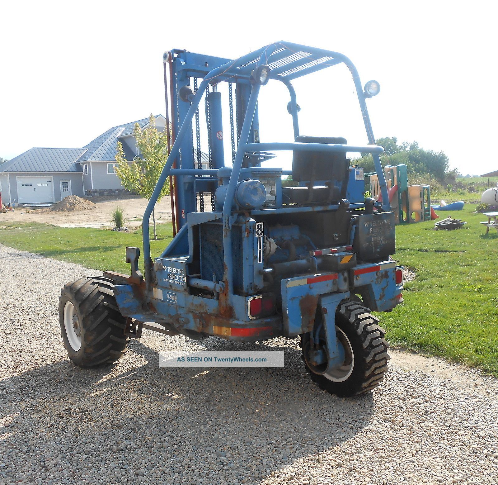 Teledyne Princeton D5000 Lift Piggy Back All Terrain Forklift Diesel