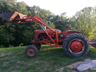 Allis Chalmers Wd Tractor W Loader photo
