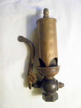 Antique Brass Threshing Machine Whistle 9 1/2 Inches Tall photo