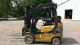 2005 Yale Forklift Cushion Tire 3 Stage Mast Side Shift Fork Lift Propane Forklifts photo 2