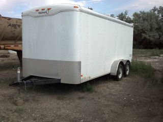 2008 Haulmark Enclosed 16 ' Trailer With Custom Shelving And Desk photo