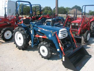 28hp 4wd Mitsubishi D2350fd D2350 Tractor W/ Loader Trailer Brushmower,  Rops photo
