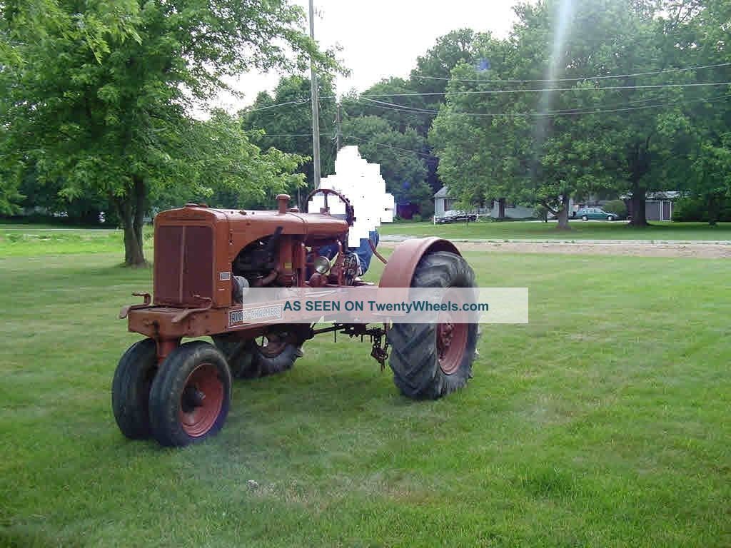 1936 Allis Chalmer Wc Tractor Antique & Vintage Farm Equip photo