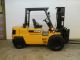 2001 Caterpillar 8000 Lb Capacity Forklift Lift Truck Dual Pneumatic Tire Forklifts photo 5