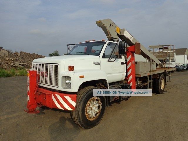 1991 Gmc Topkick Elliot 70ft Bucket Boom Platform Truck Bucket / Boom Trucks photo