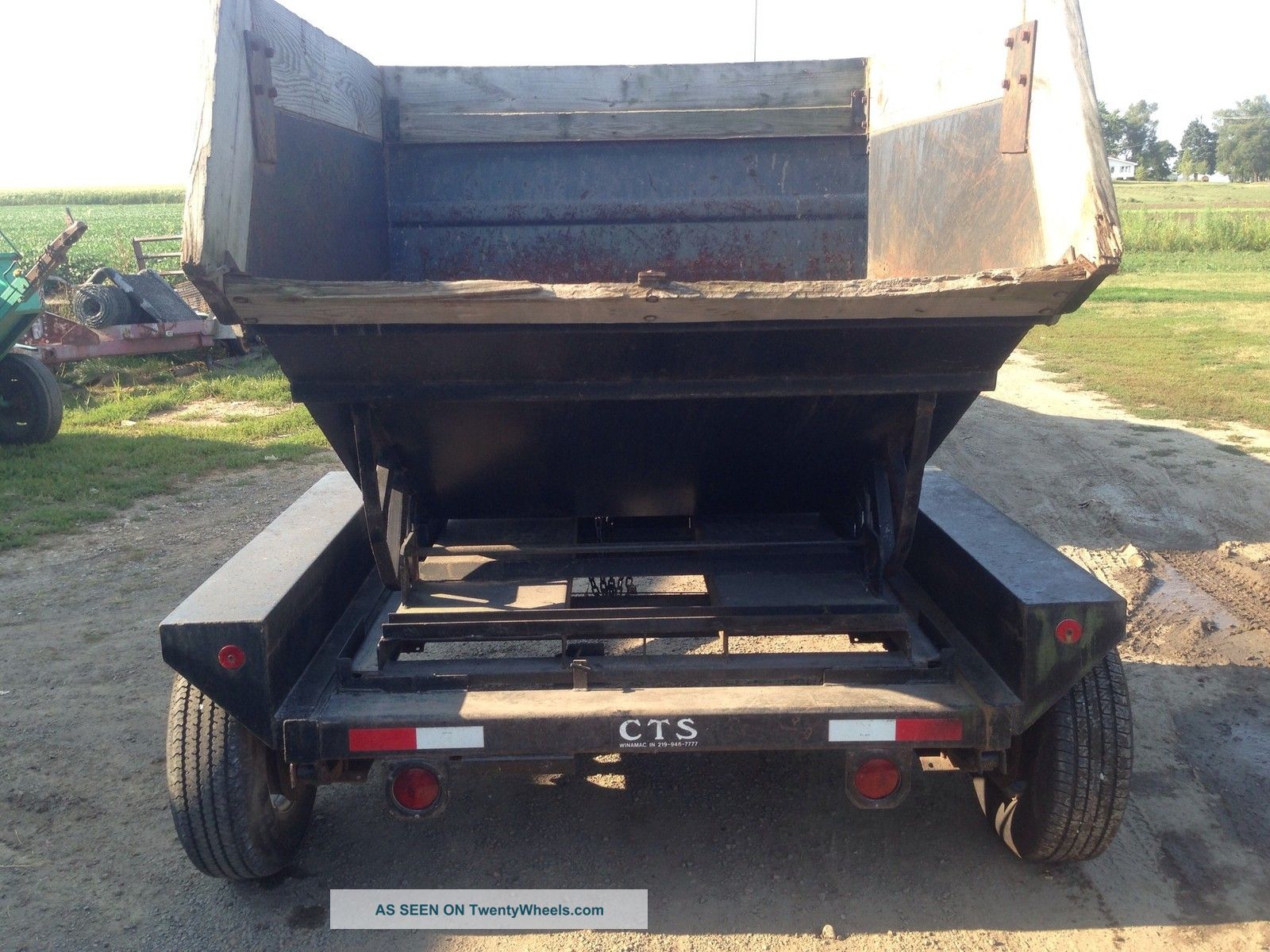 Galfab Ld 3. 0 3 Yard Rolloff Dumpster & Trailer