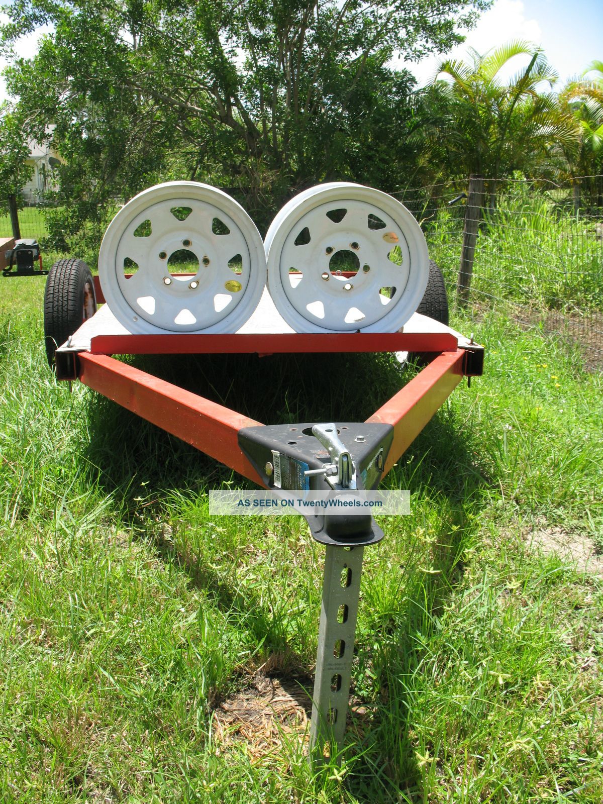Utility Trailer Including 2 Extra Rims Trailers photo