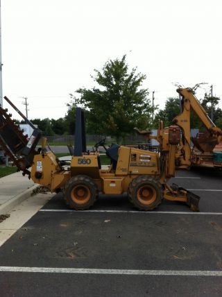 1999 Case 560 Trencher With Backhoe Attachment photo