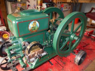 1917 Hercules 1 1/2hp Hit & Miss Stationary Engine.  Fully Restored Mag And Cart photo