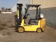 Caterpillar Forklift 5000 Lb Capacity Side - Shifter Cushion Tires Lift Mast Forklifts photo 2