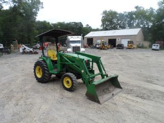John Deere 4300 Farm Tractor W/loader 4x4 562 Hrs. .  32hp. . .  Tractor photo