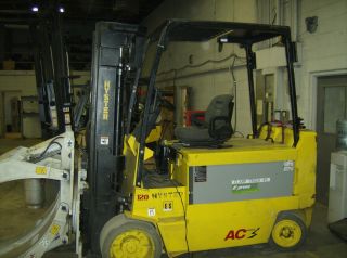Hyster Forklift 31147 Electric,  Cushion Tires,  12000 Lb Capacity,  4 Way Hyd photo
