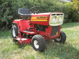 Murray 11 Lawn Tractor Riding Mower,  Made In 1980,  Near photo