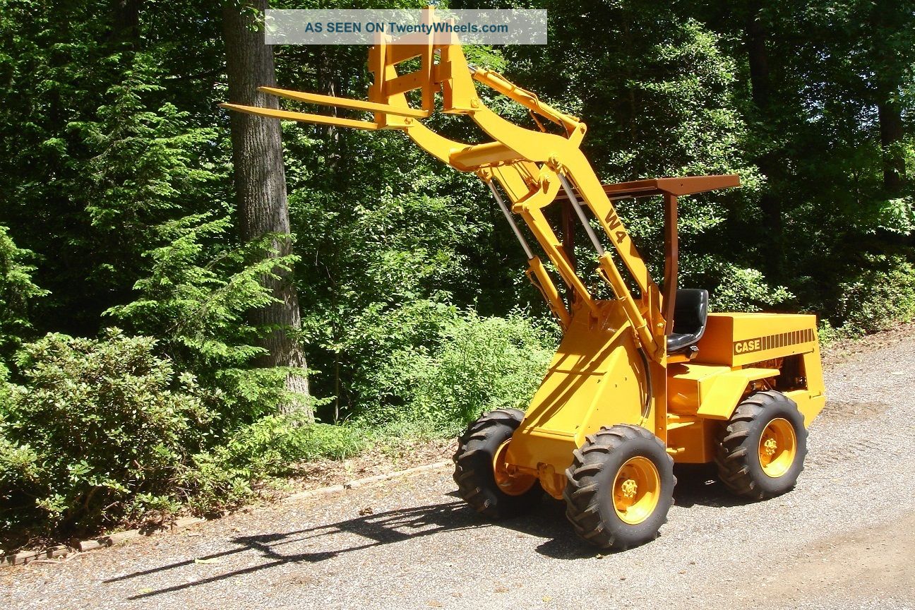 Case W4 Loader/forklift W/1,  900 One Owner Hrs,  Perfect For A Nursery Skid Steer Loaders photo