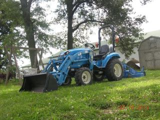 2010 Ls J2030 W/loader And Woods 60inch Finish Mower photo
