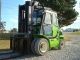 2012 Clark 8000 Lb Capacity Forklift Lift Truck Brand With Enclosed Cab Painted Forklifts photo 1