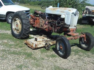 Ford 900 Row Crop With Loader And Belly Mower photo