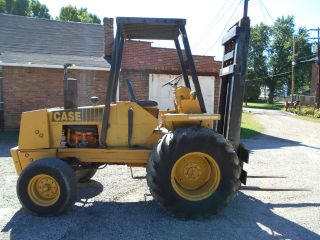 Case 584 Off Road Rough Terrain Forklift 3 Stage Mast 21 