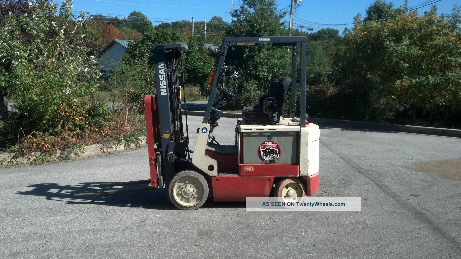 Nissan forklift model cwp02l25s #7