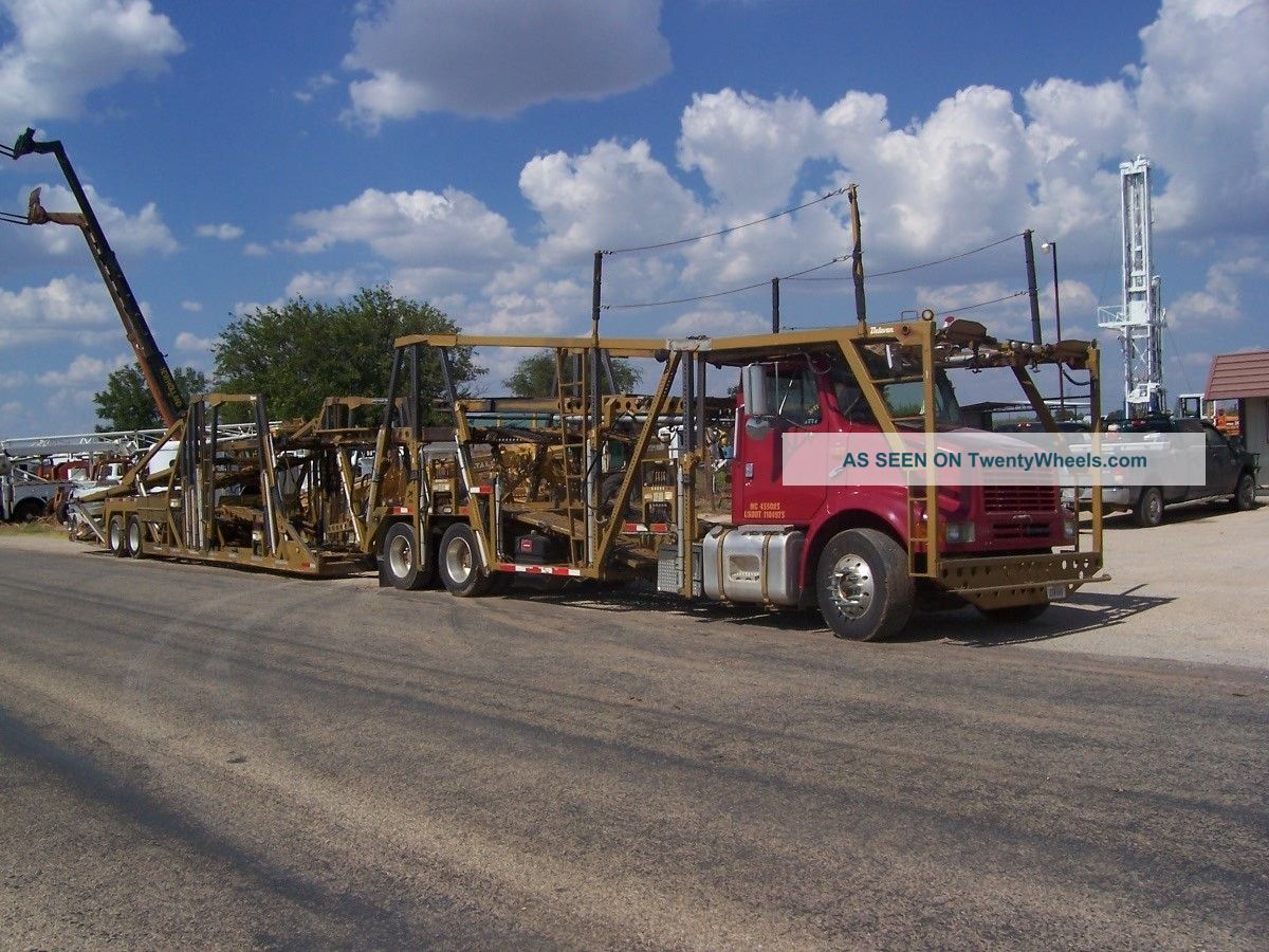 International Truck With Delvan Car Hauler Trailer Transport Trailers photo