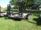Old Stock 18 ' Load Trail 10k Skid Steer Equipment Flatbed Bobcat Trailer Trailers photo 1