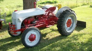 Ford 9n Tractor With 4 ' Blade Sherman Overdrive 3pt Hitch photo