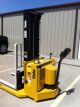 1999 Yale Walkie Stacker Walk Behind Forklift Electric Built In Charger Painted Forklifts photo 3