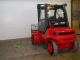 2003 Linde H45d 10000 Lb Capacity Forklift Lift Truck Dual Pneumatic Tire Cab Forklifts photo 5