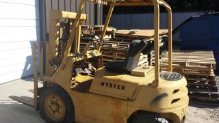 Hyster Forklift Air Tires Pneumatic Gas Rebuilt Works Great Truck Lift Machiner photo