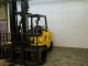 Nissan 10000 Lb Capacity Forklift Lift Truck Pneumatic Tire Triple Stage Lp Gas Forklifts photo 2