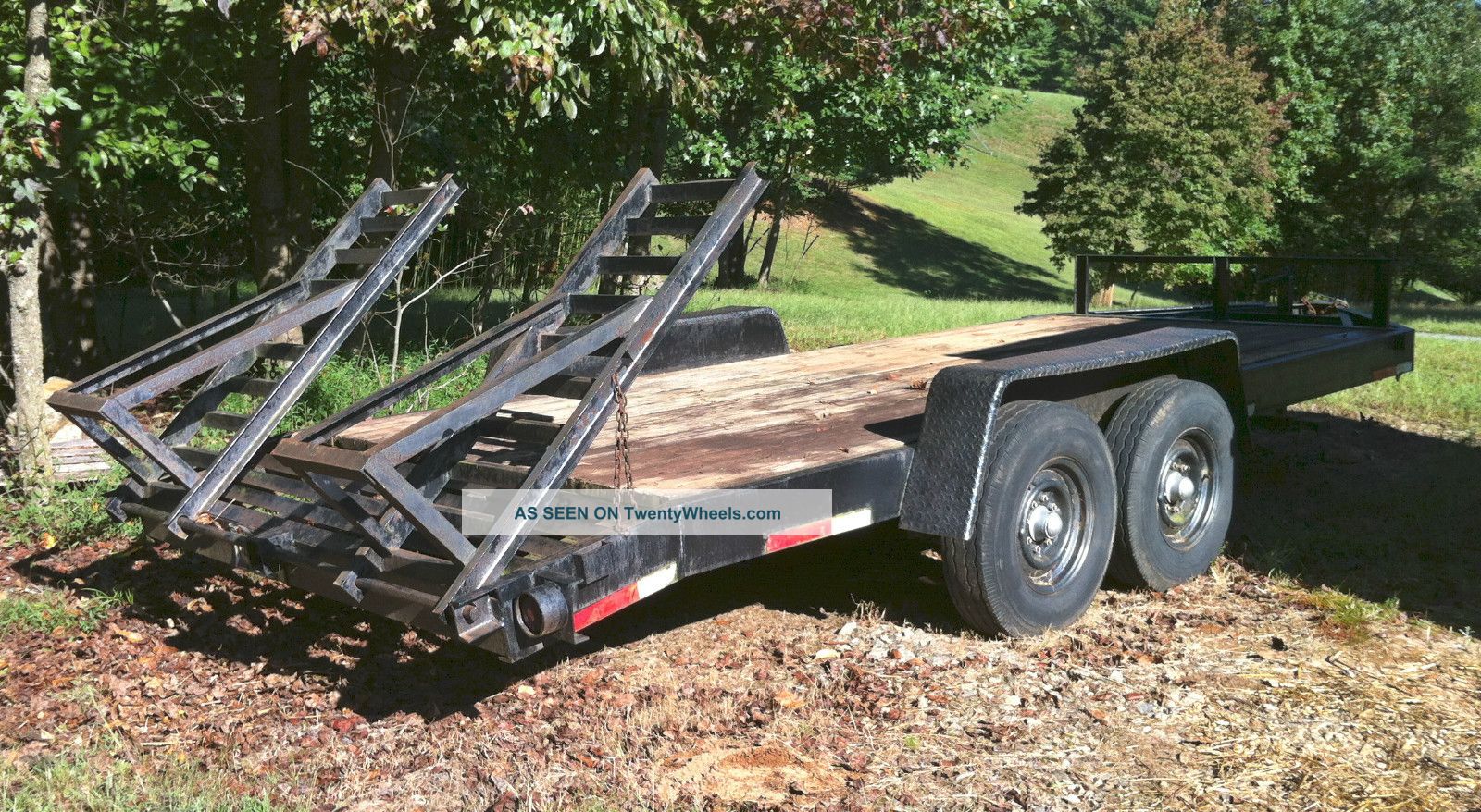 6 Ton 2 Axle Lowbed Flatbed Equipment Trailer Trailers photo