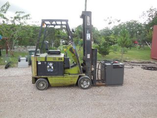 Clark Electric Forklift With Charger photo