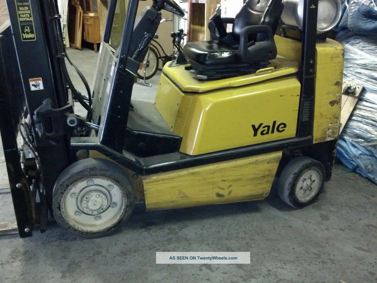 2003 Yale 3 Stage Glc050 Forklift Forklifts photo