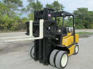 Yale Glp080 Forklift Lift Truck Hilo Fork,  Pneumatic 8,  000lb Lift Hyster photo