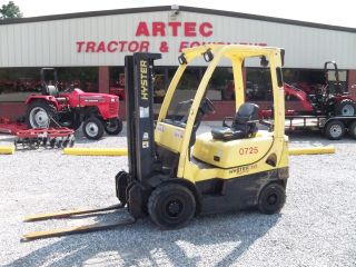 2007 Hyster H30ft Mast Forklift - Tow Motor - 14 ' Lift Height - Yanmar Diesel photo