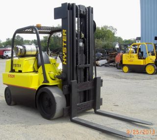 Hyster S150a,  15,  000,  15000 Cushion Tired Forklift,  W/ Automatic Transmission photo