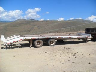 1998 Overbilt 20 Ton Heavy Equipment Trailer With Dovetail photo
