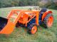 Kubota L185dt Compact Diesel Tractor W ' Front End Loader Low Reserve Tractors photo 1