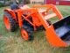 Kubota L185dt Compact Diesel Tractor W ' Front End Loader Low Reserve Tractors photo 2