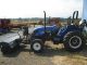 Holland Tn60a Tractor,  16x16 Power Shuttle,  7 ' Sweepster Broom, Tractors photo 1