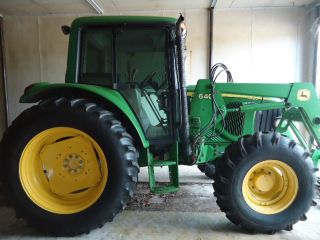 2006 John Deere 6420 4x4 Cab Tractor With 640 Loader photo