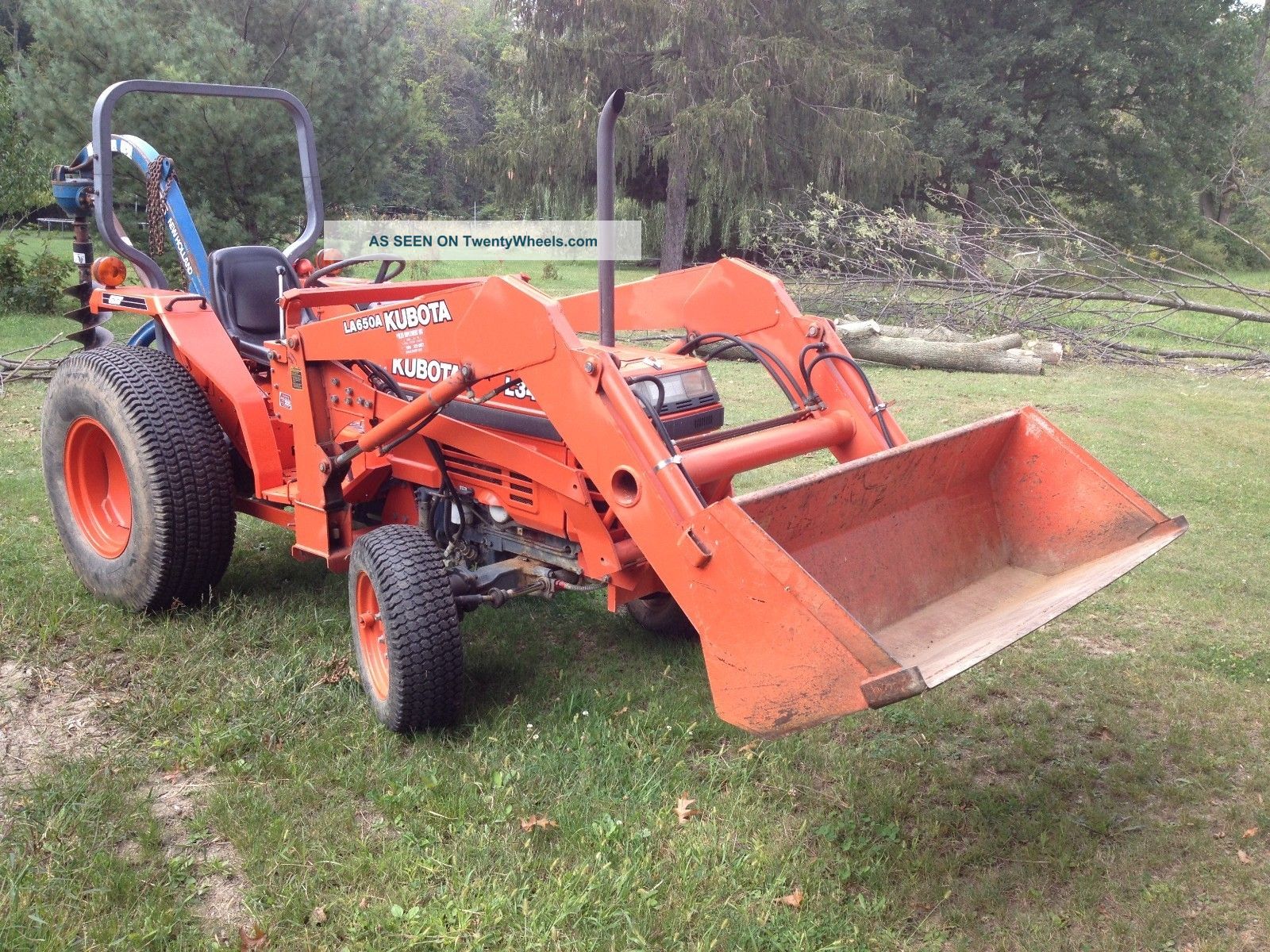 Kubota L3450 Diesel 4wd Tractor Loader,  Diff Lock,  540/1000 Pto 350 Hours,  Turf Tractors photo