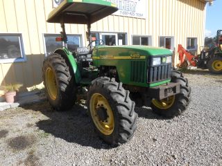 John Deere 5410 4x4 Daul Remotes Roof 95% Tires In Pa Tractor photo