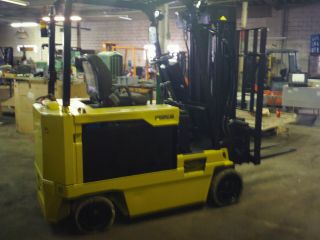Caterpillar Mc60 Electric Forklift 6000 Lb Capacity Triple Mast And Side Shift photo