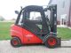 Linde H25d Diesel Forklift 5000 Lb Lift Solid Pneumatic Tires Enclosed Cab/heat Forklifts photo 3