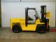 Hyster 15500 Lb Capacity Forklift Lift Truck Pneumatic Tire Side Shifter Painted Forklifts photo 5