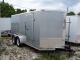 6x12 Enclosed Trailer Cargo Tandem Dual Double Axle V - Nose Lawn Motorcycle 14 Trailers photo 1