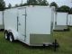 6x12 Enclosed Trailer Cargo Tandem Dual Double Axle V - Nose Lawn Motorcycle 14 Trailers photo 4